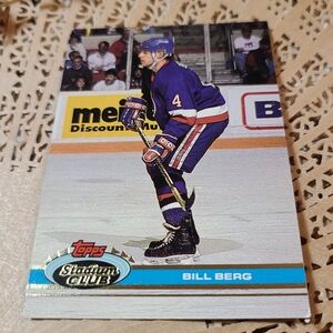 Bill Berg Rookie Card 1991 Topps NY Islanders Landers